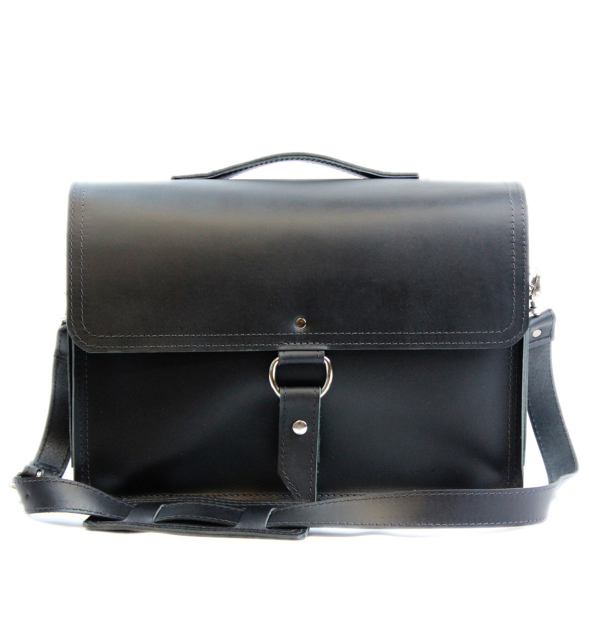 Leather Briefcase Messenger Bag 15 Inch Laptop Bag Satchel 