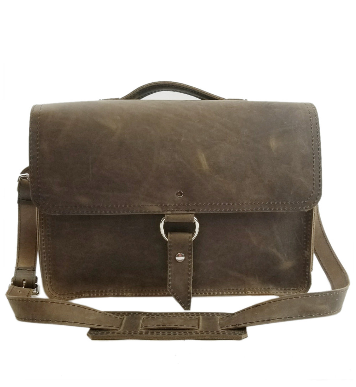 Distressed leather clearance laptop bag