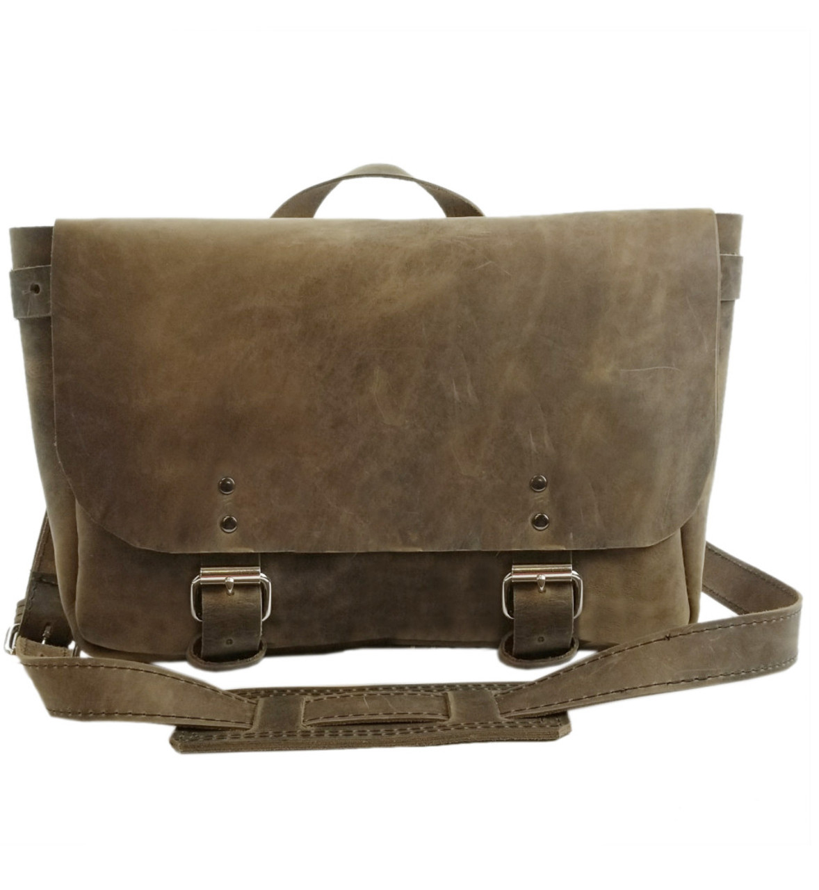 leather courier bag