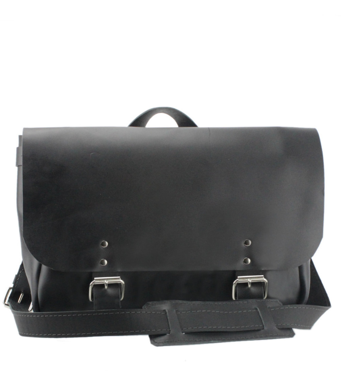 clarks black leather bag