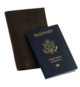 Passport Wallet - Brown Made in the U.S.A.