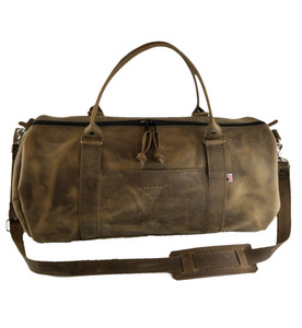 Distressed Leather Duffel Bag / Travel Bag- The Vintage - Ranch