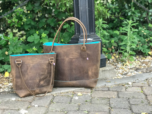 Classic leather tote bag