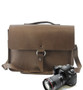 14" Medium Midtown Newport Camera Bag in Brown Oil Tanned Leather