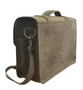 14" Medium Newport Voyager Medium Camera Bag in Distressed Tan Leather