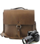 10"Small Napa Midtown Camera Bag in Brown Oil Tanned Leather