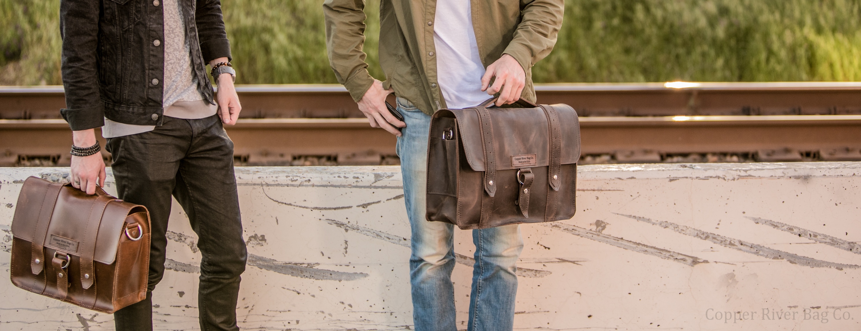 made in usa leather briefcase