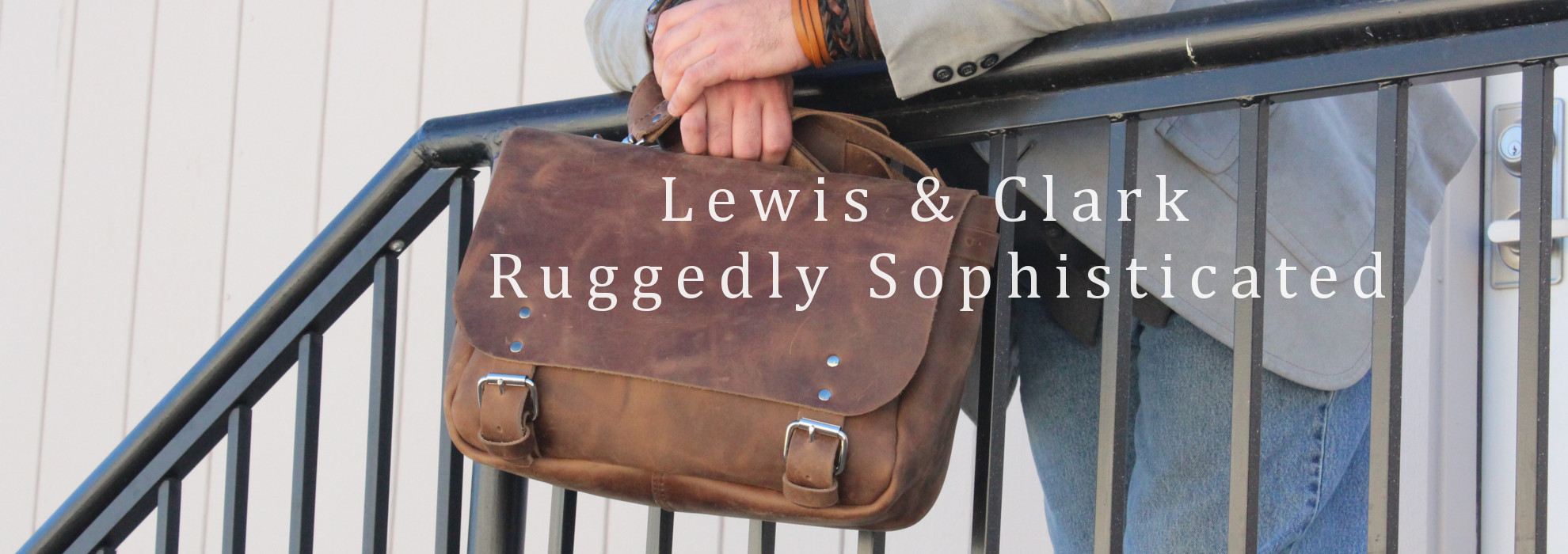 Handmade leather briefcase and leather laptop bag - Cooper Satchel