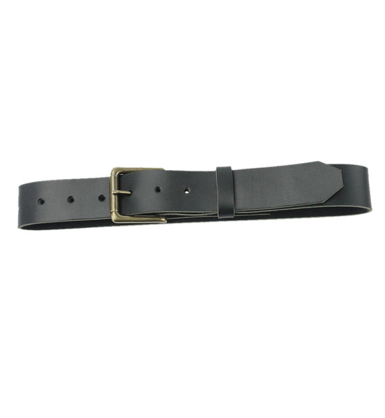 The Staton Belt - Full Grain Leather Belt - Black - Copper River Bag Co.