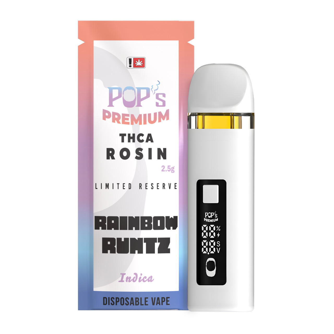 Pops Premium Pure THCa Rosin Disposable Vapes | 2.5g