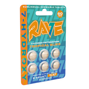 Rave Kratom 10mg 7-Hydroxy Tablets | 6ct