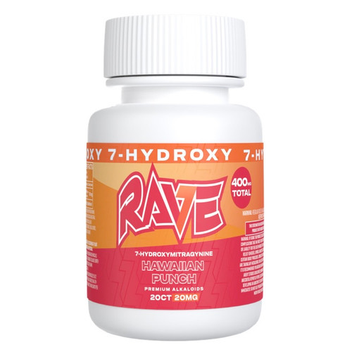 Rave Kratom 20mg 7-Hydroxy Tablets | 20ct