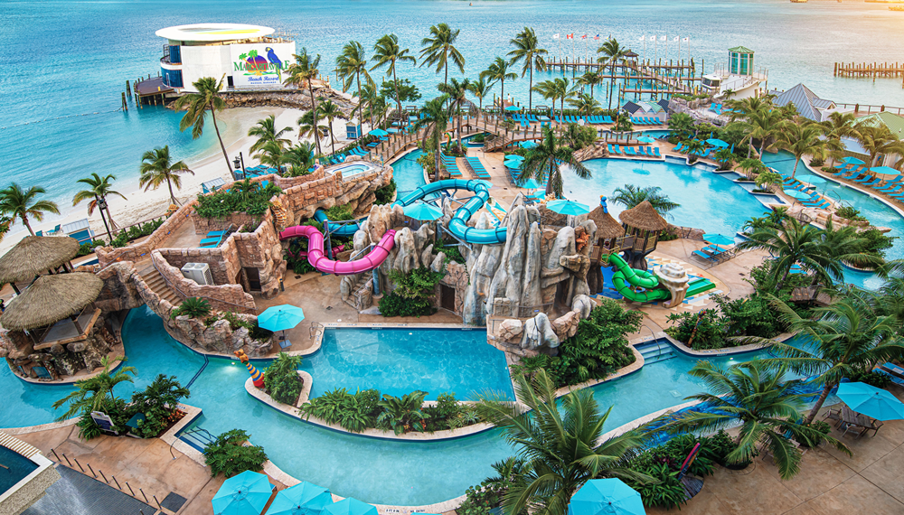 Relax at Margaritaville Nassau with Resort for a Day, enjoying private cabanas, lunch with fries and soft drinks, and beach and pool access for cruise passengers