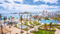 Beautiful view of RIU Palace Resort in Cabo San Lucas.