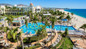 Luxurious RIU Palace grounds in Cabo San Lucas.