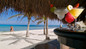 Melia All Inclusive Beach Resort Cozumel beach bar with tropical drinks 