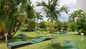Mini golf area for kids and families at the Melia All Inclusive Beach Resort Cozumel 