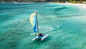 Day pass guests riding Hobie cats at Mount Cinnamon Resort Grenada. 