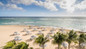 Private beach area at Marriott Resort & Royal Beach Casino in St. Kitts.