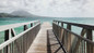 Ocean pier at Park Hyatt St. Kitts. 