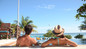 Costa Maya day pass, couple enjoying the pool