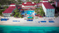 Beautiful view of the Breezes Resort Nassau beach & pool area. 