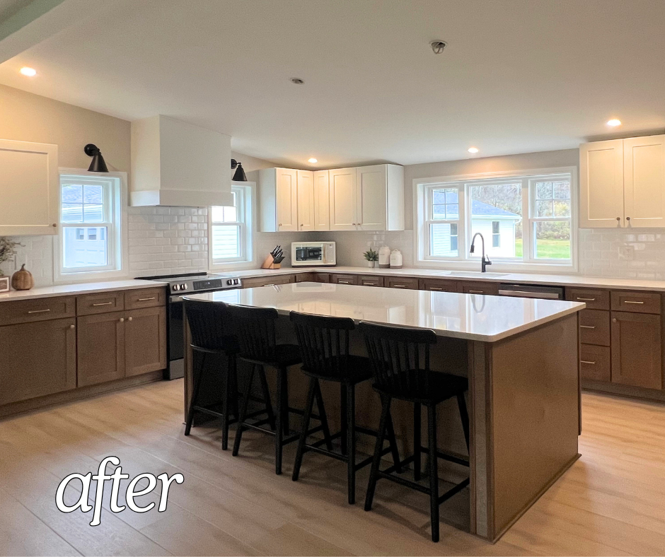 Kitchen remodel after renovation