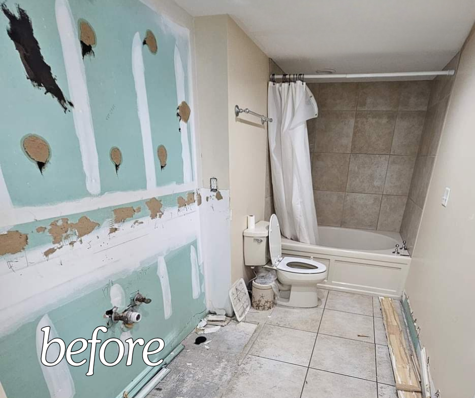 Bathroom remodel before renovation