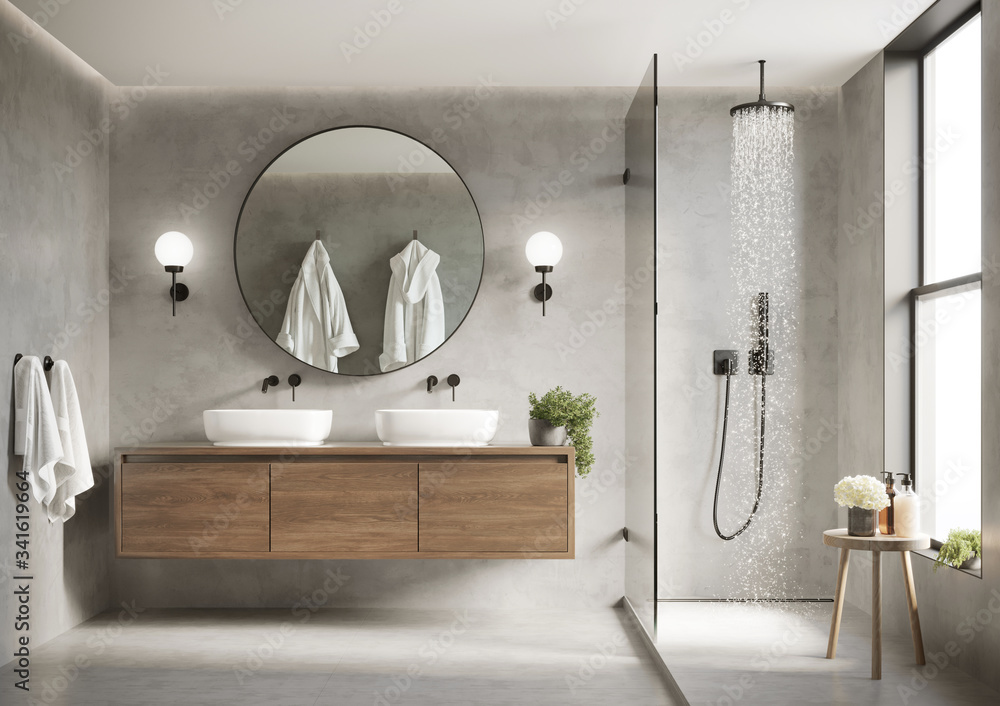 Modern minimalistic bathroom
