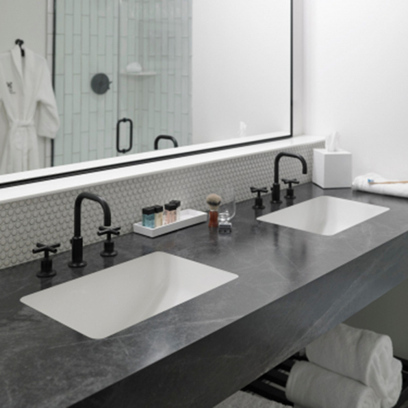 Karran 21in Seamless Undermount Acrylic Vanity Sink