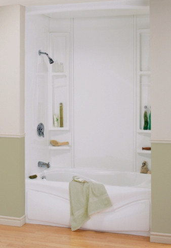 Tub Wall Surround - Waterproof, Easy-to-Install, Two Shelf Units Kit Tub Wall Surround - Waterproof, Easy-to-Install, Two Shelf Units Kit