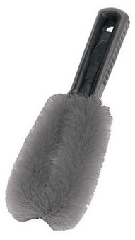 his brush is excellent for cleaning wheels. It features:

Soft, non-scratch bristles
Comfort molded handle
Safe for most finishes
Easy to cleans both sides with wide loop