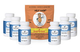  Help Hair® Premier Vitamin 6 pack  with Free Nuts4hair™ Collagen Complex. Plus Free Shipping! 