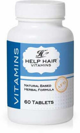  Help Hair® Vitamins- 60 Tabs.  Doctor Formulated and Recommended by Worldwide Hair Clinics!  