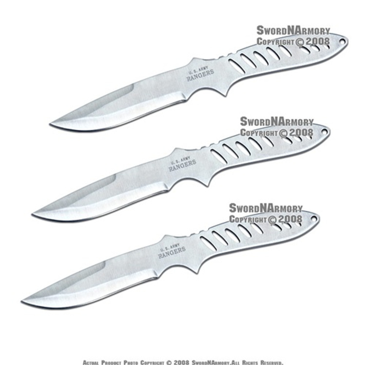 Set of 3 Stainless Steel Anime Ninja Throwing Knife with Sheath