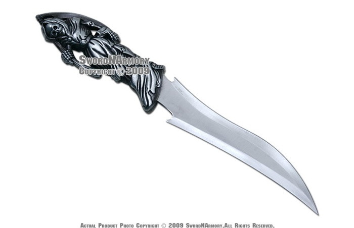 This is the 15 " Grim Reaper Fantasy Dagger with Plaque. The blade of