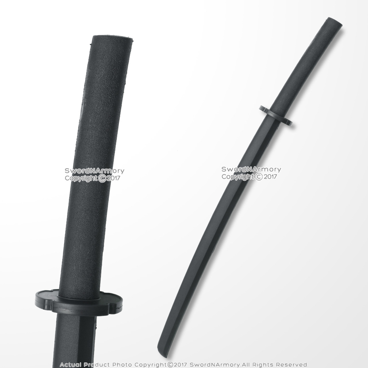 Heavy Weighted Plastic Training Striking Stick Black Polypropelene Bo Staff