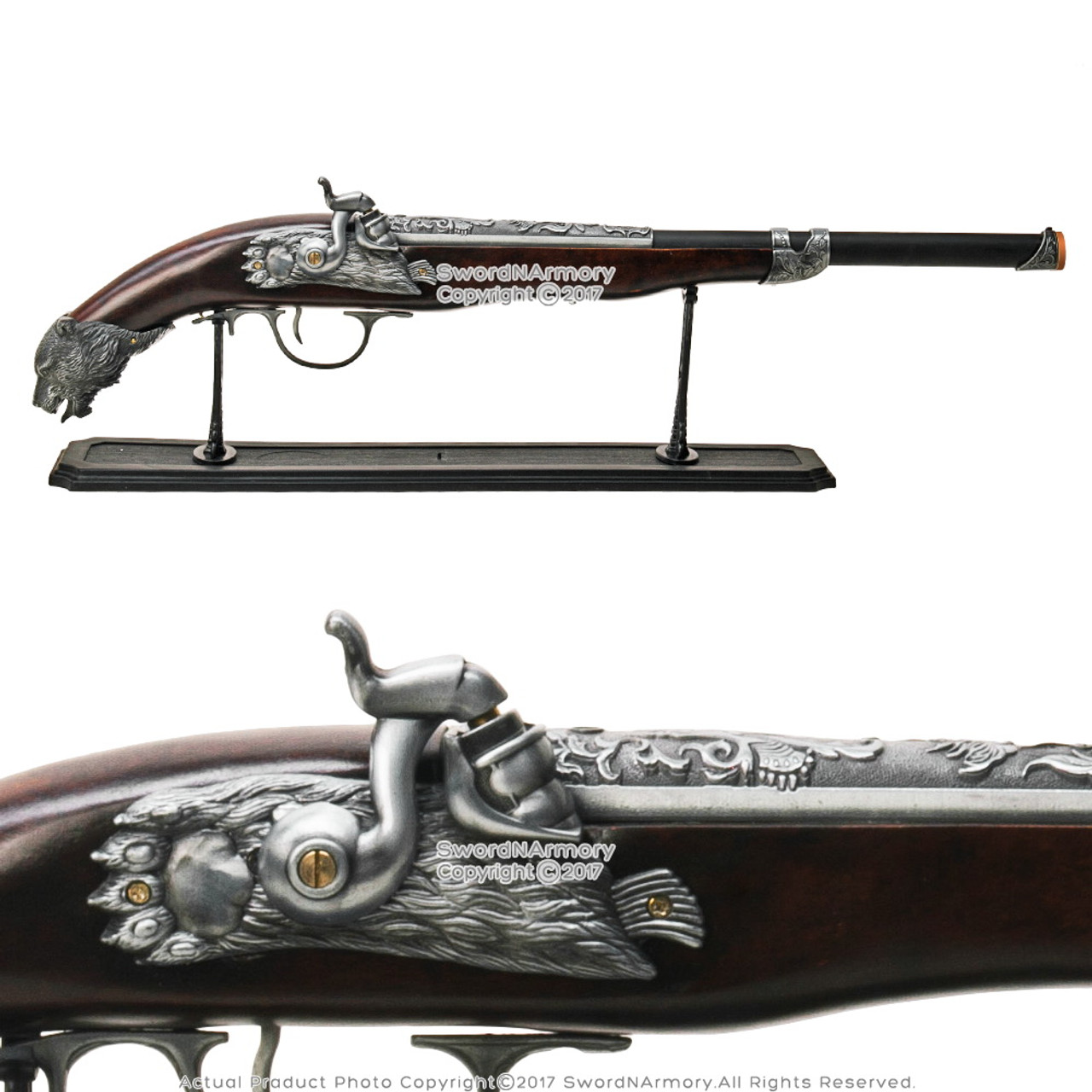 Plastic Naval Pirate Gun FlintLock Blunderbuss Movie Replica Pistol Cosplay