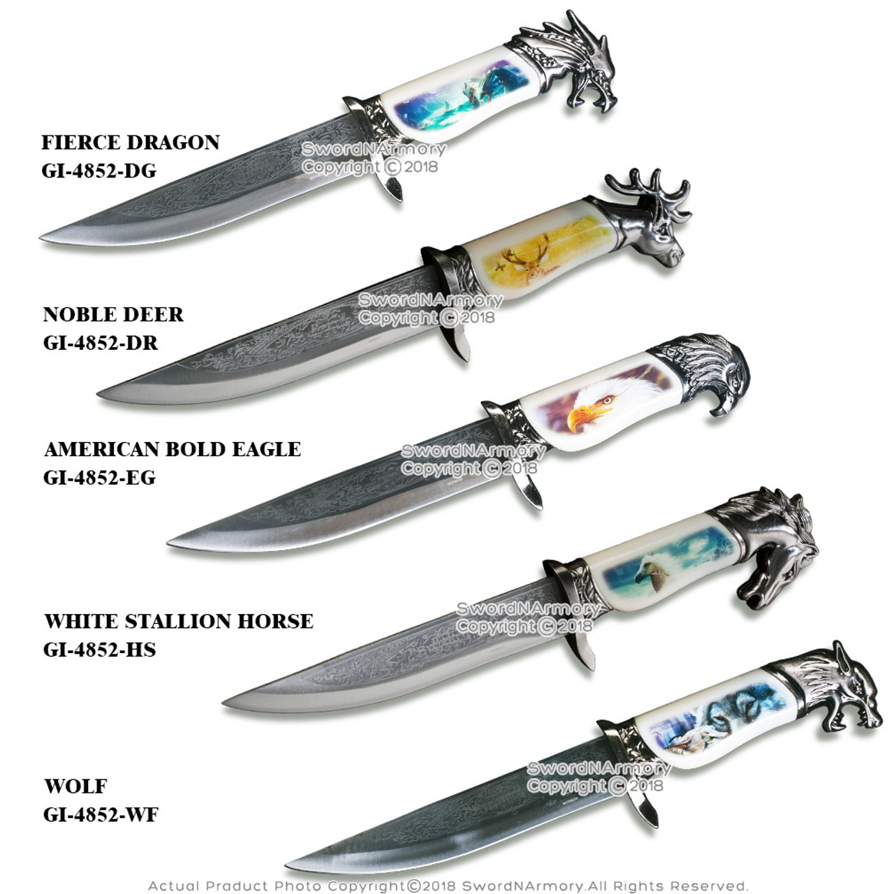Naval Knife (stainless steel) — horse