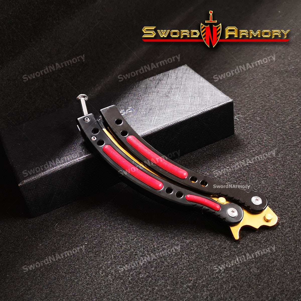 CS GO Butterfly Trainer Dull Balisong Practice Blade Unsharpen - Sword ...