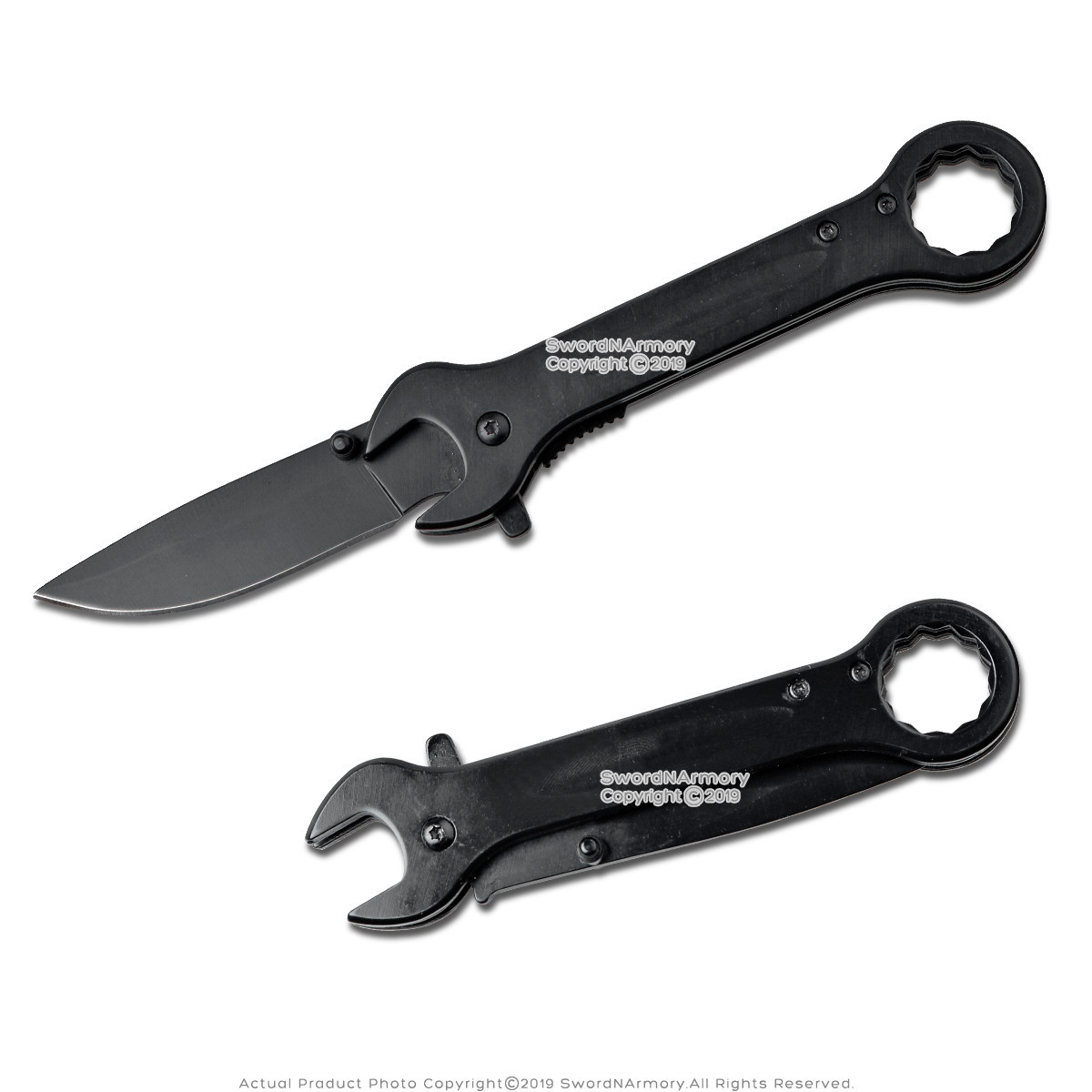 ½" 12 Point Combination Wrench Spring Assisted Pocket Knife Mechanic