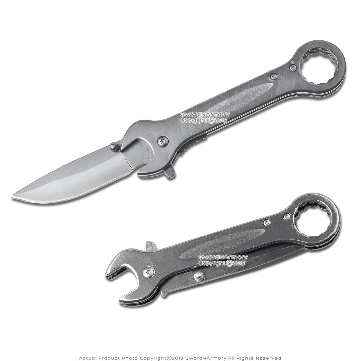 ½" 12 Point Combination Wrench Spring Assisted Pocket Knife Mechanic