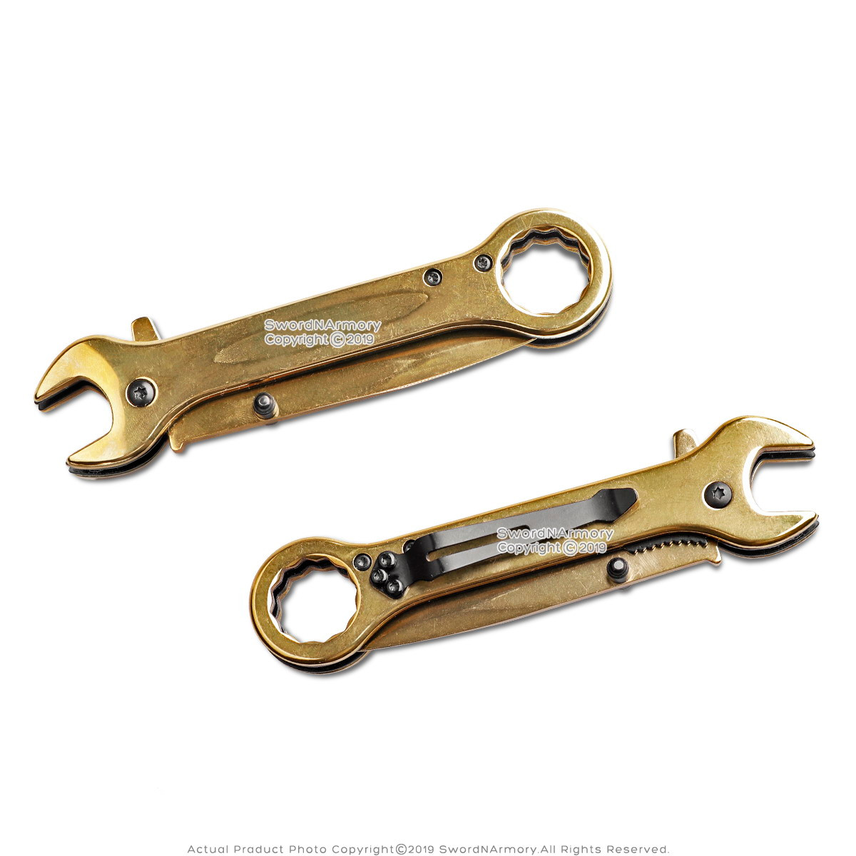 ½" 12 Point Combination Wrench Spring Assisted Pocket Knife Mechanic