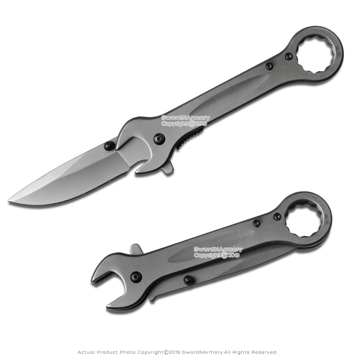 ½" 12 Point Combination Wrench Spring Assisted Pocket Knife Mechanic