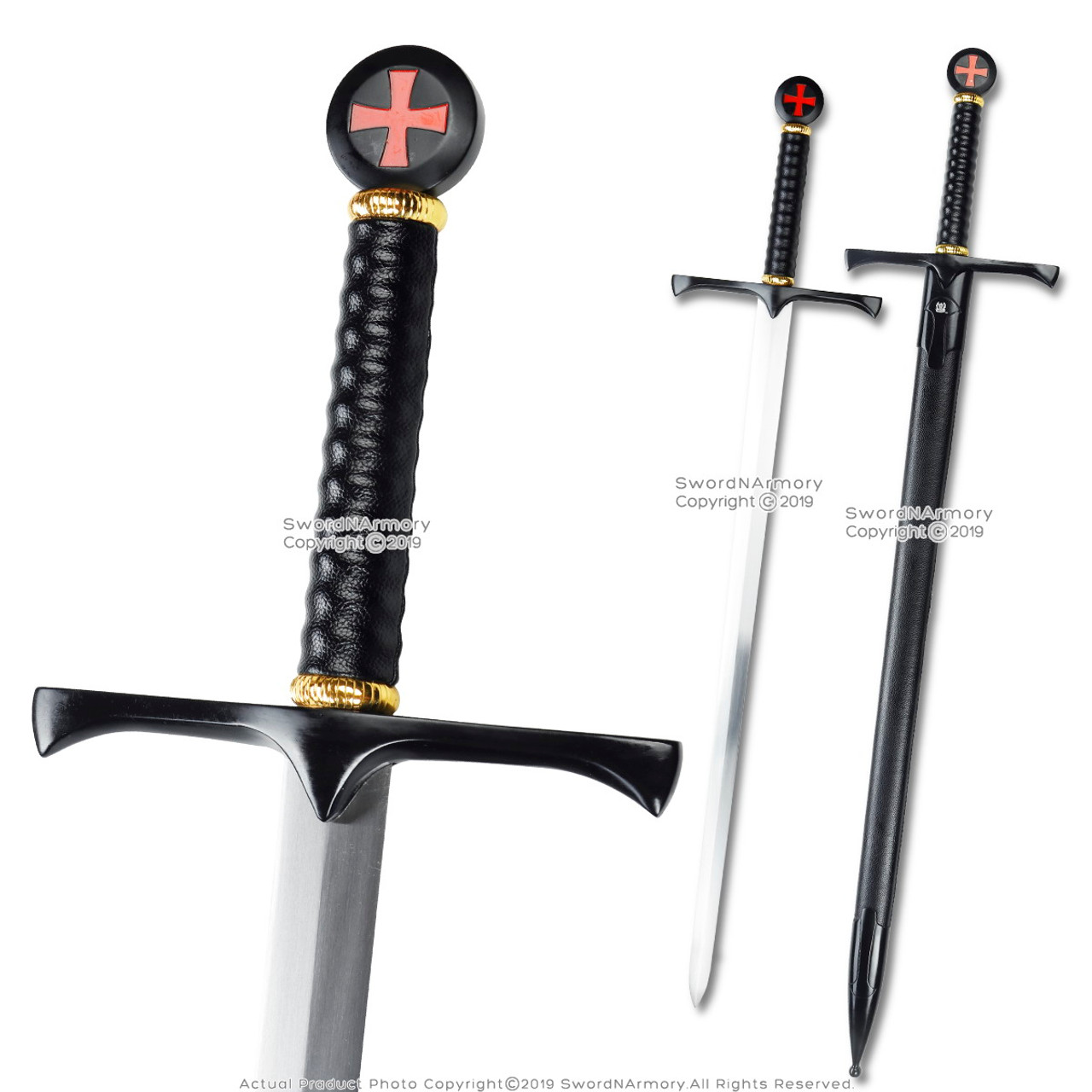 Medieval Templar Knight Crusader Princes Peter Sword with Lion Head Handle