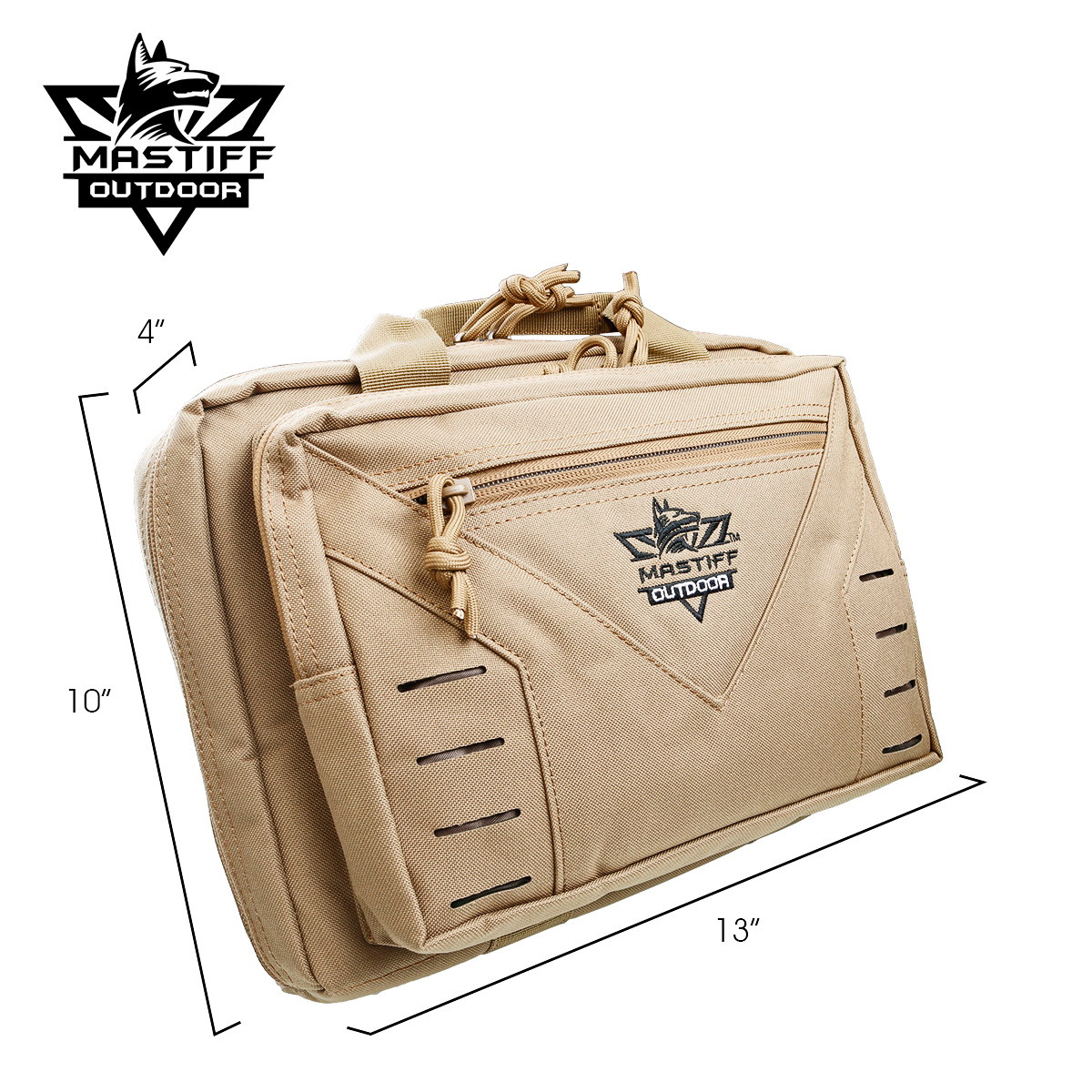 Tactical Pistol Case – Handgun Bag With Magazine Pouch, Shooting Range Hunting, 600D Nylon