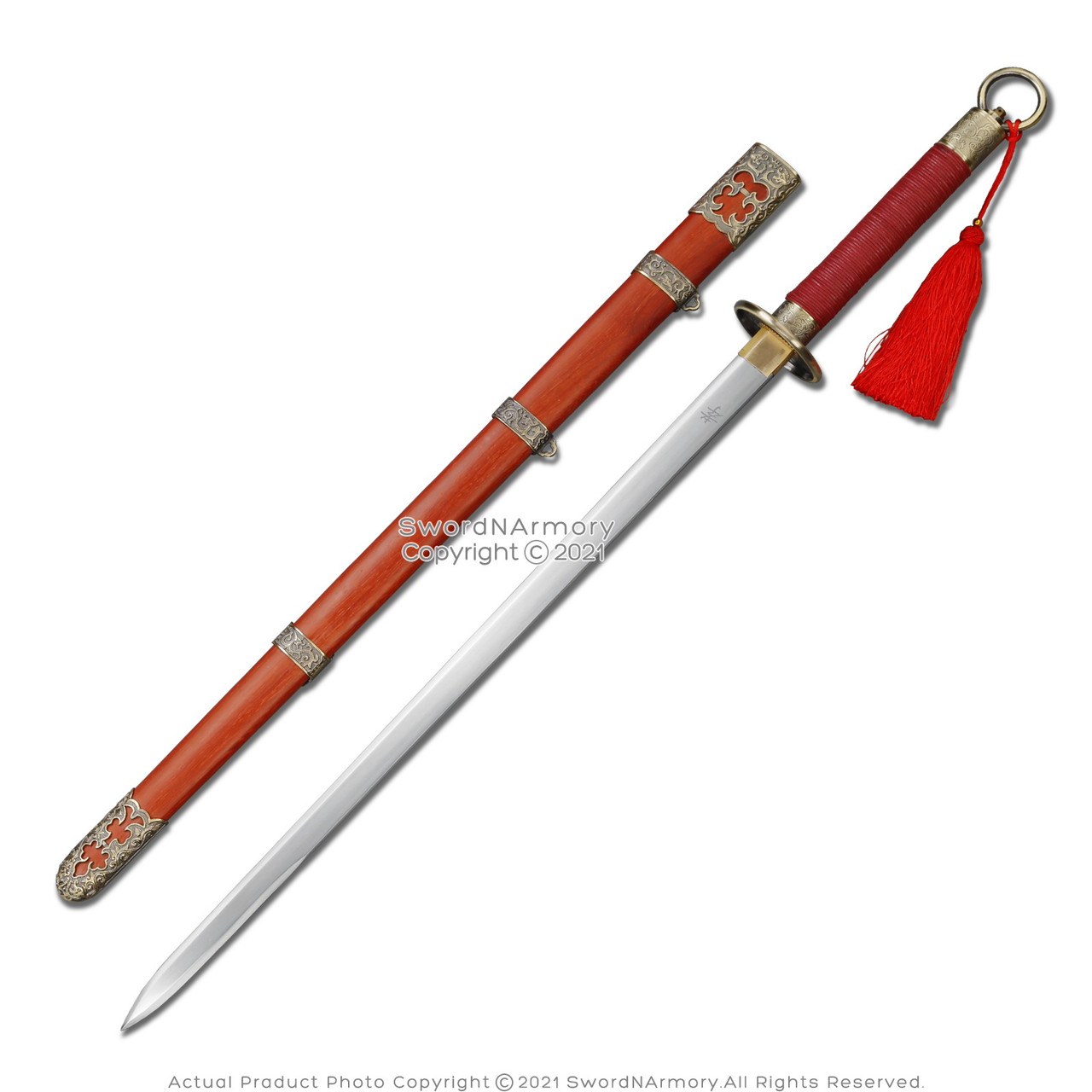 Mulan 2020 Chinese Sword Sharpened Blade Loyal Brave True with Scabbard