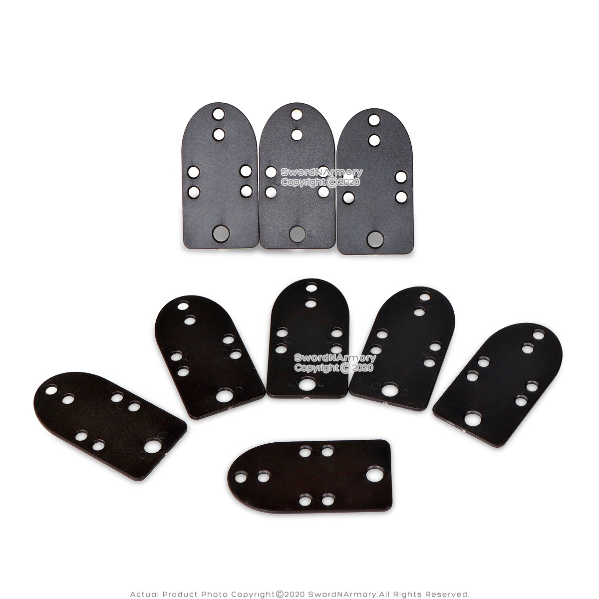 Scale Mail Plate 150 Pcs Black Loose Scale Mail Armor Polyproylene Plates Medieval SCA ...