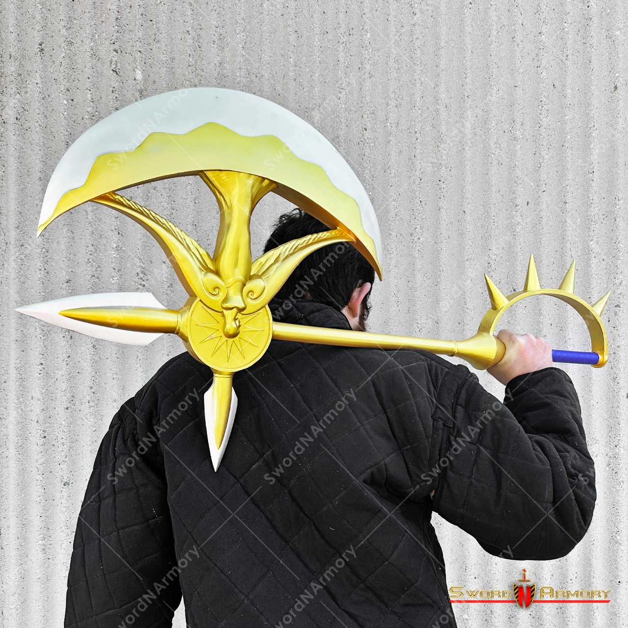 40" Rhitta Escanor Lion Pride Sin Axe Fiber Glass Anime Manga Cosplay ...