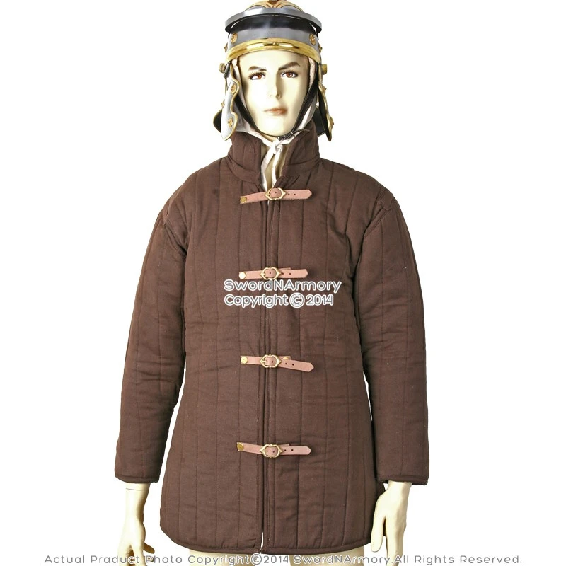 Sca Jacket XL Size Brown Gambeson Type IV Medieval Padded Armour Combat Coat SCA ...